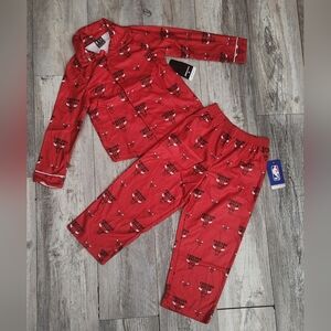 Ultra Game Youth NBA Official "Chicago Bulls" 2-Piece Button Down Pajama Set